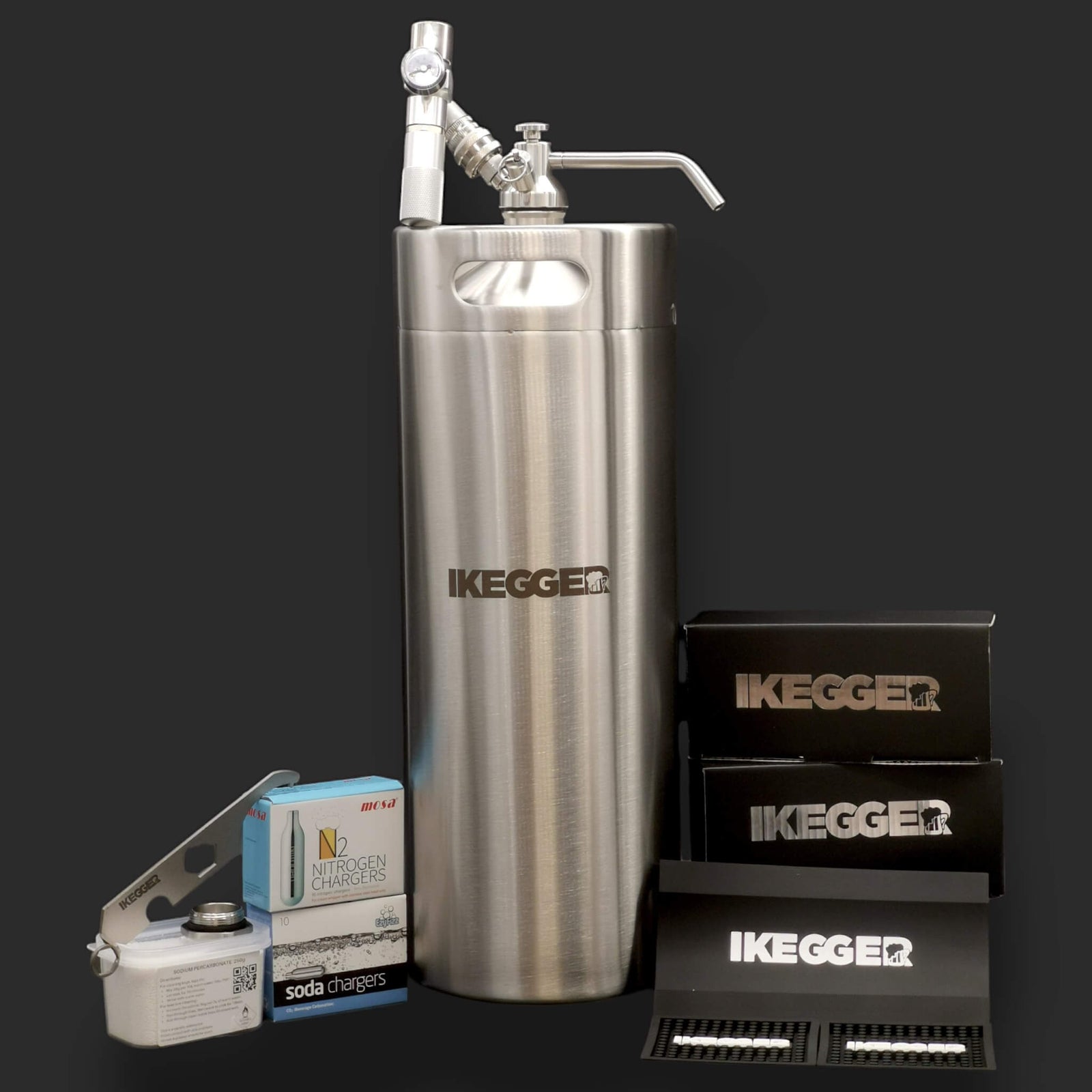 iKegger 2.0 | Complete Keg System – Essential Gas Bundle for Beer & Nitro