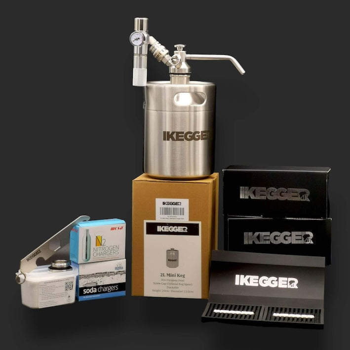 iKegger 2.0 | Complete Keg System – Essential Gas Bundle for Beer & Nitro
