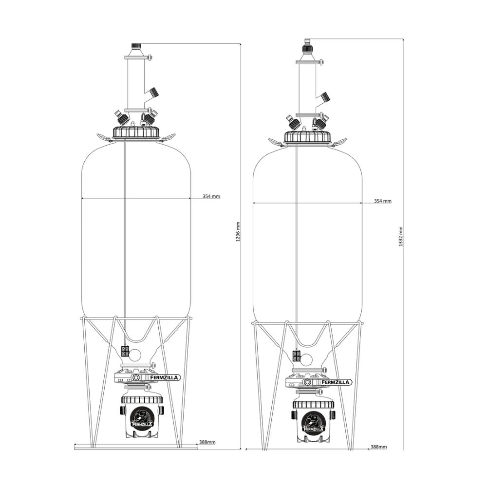 Fermzilla 27L und 55L Tri-Conical Gen 3.2