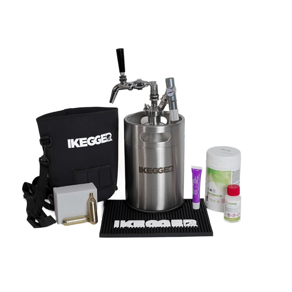 iKegger | Premium Mini Keg Set for Beer with Flow Control Tap & CO2