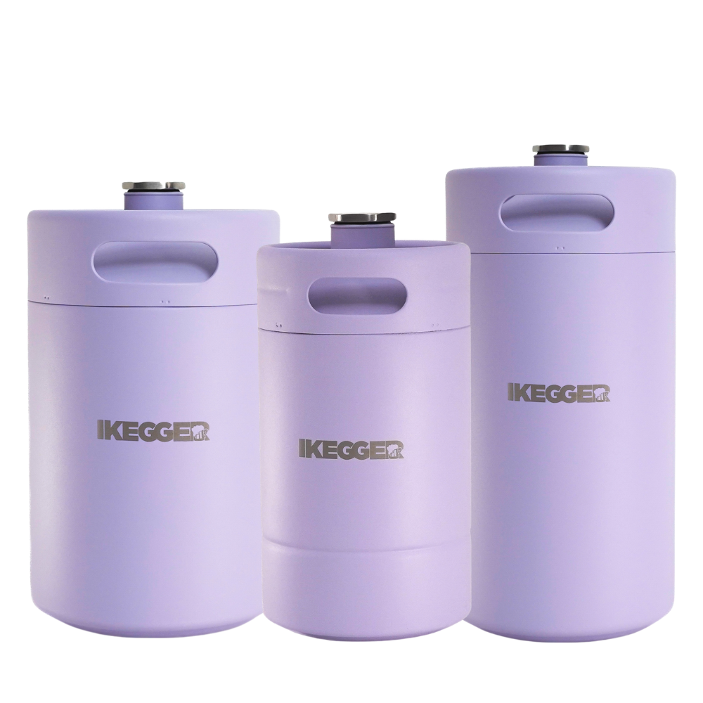 iKegger Insulated Mini Keg - Blueberry Swirl - Violet - 2L, 4L & 5L