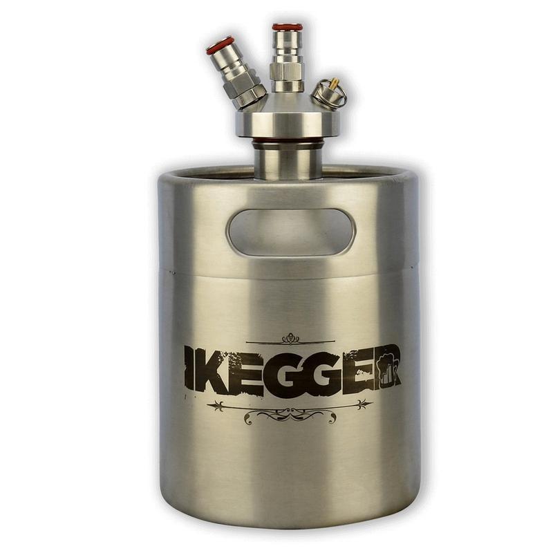 mini beer keg with ball lock spear