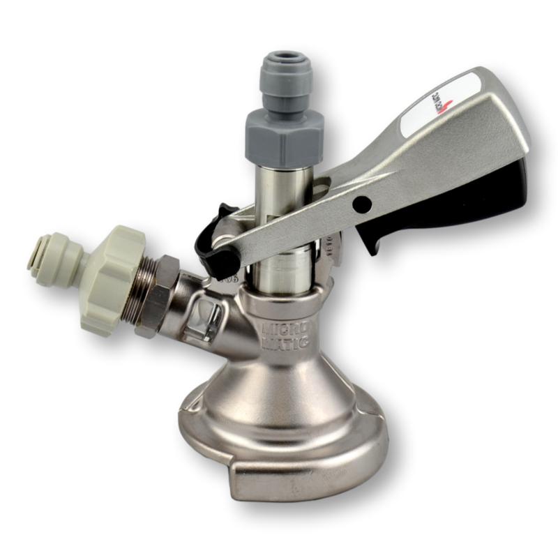 M keg coupler with duotight fittings