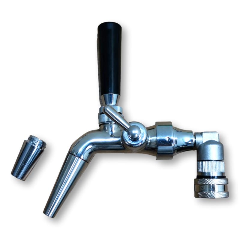 flow control tap steel stout spout