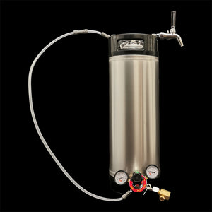 19l keg and flow control tap