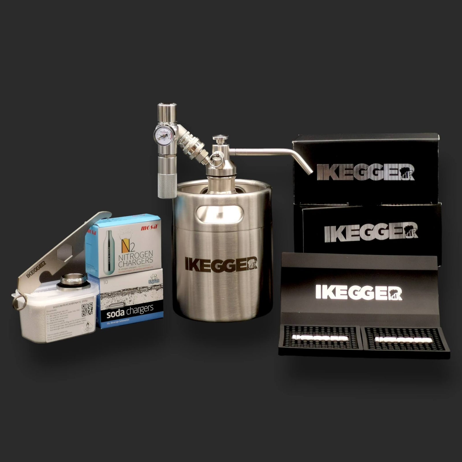 iKegger 2.0 | Complete Keg System – Essential Gas Bundle for Beer & Nitro