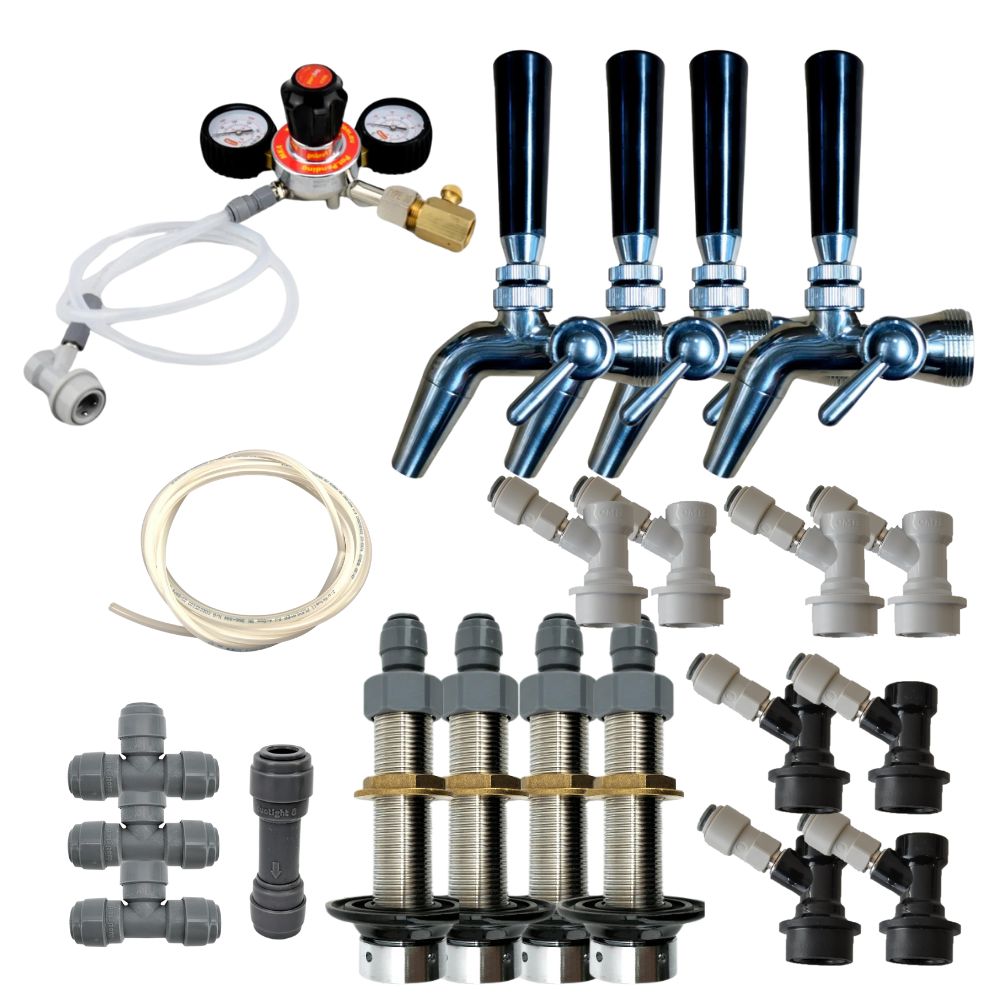 Kegerator Kit: 1-4 Taps For Use With Your Own Fridge Or Esky