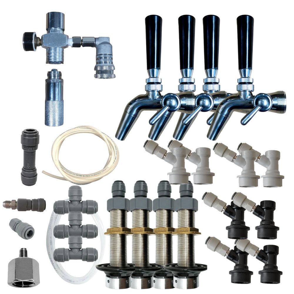 Kegerator Kit: 1-4 Taps For Use With Your Own Fridge Or Esky