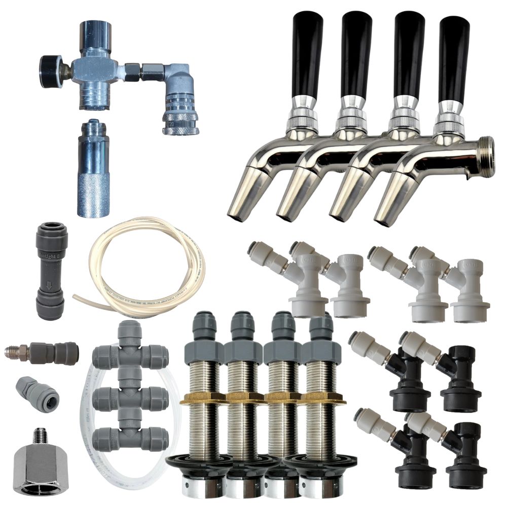 Kegerator Kit: 1-4 Taps For Use With Your Own Fridge Or Esky
