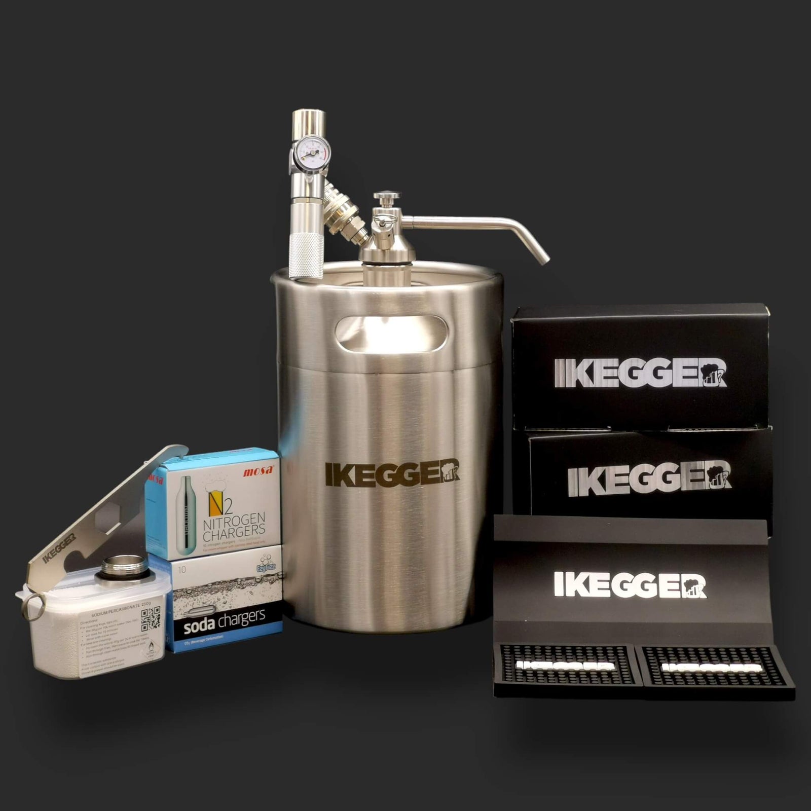 iKegger 2.0 | Complete Keg System – Essential Gas Bundle for Beer & Nitro
