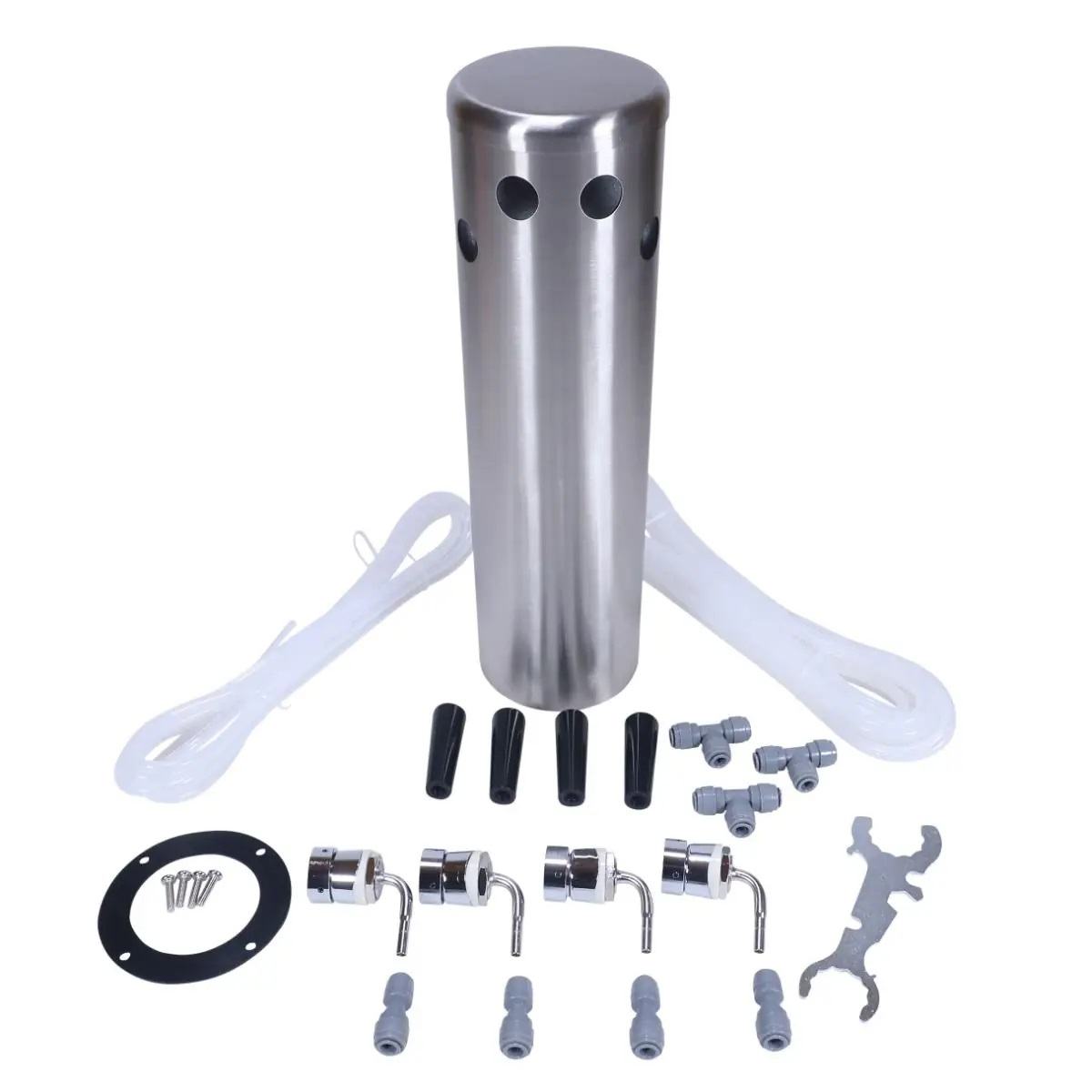 Draft Tower for 4 Taps – Kit with Lines and Fittings