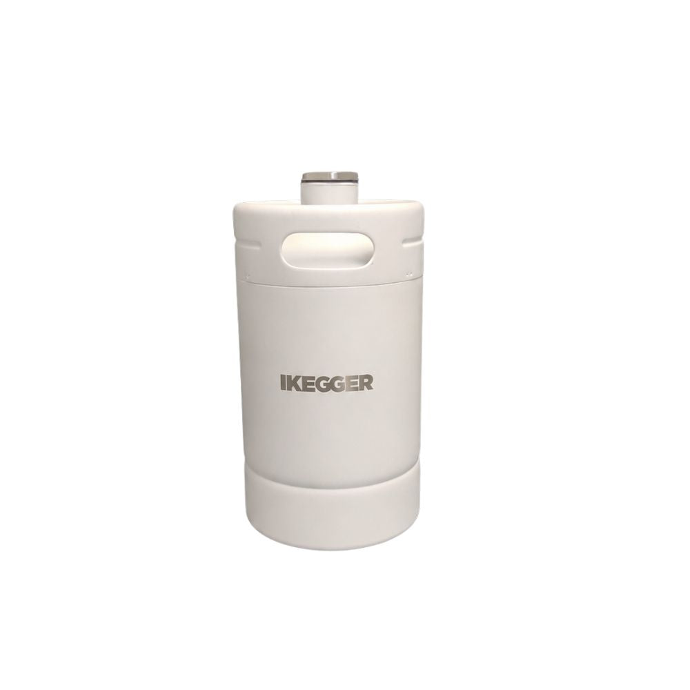 iKegger Mini Beer Keg Premium White 2L