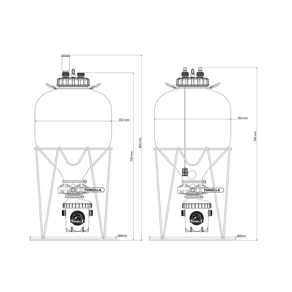 Fermzilla 27L and 55L Tri-Conical Gen 3.2