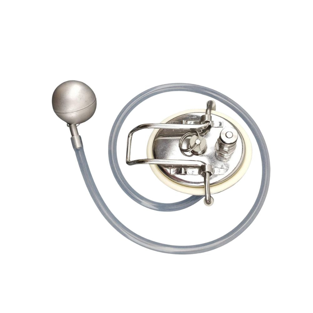 Keg Lid with Liquid Corny Post + SS Float + 80cm Silicone Hose