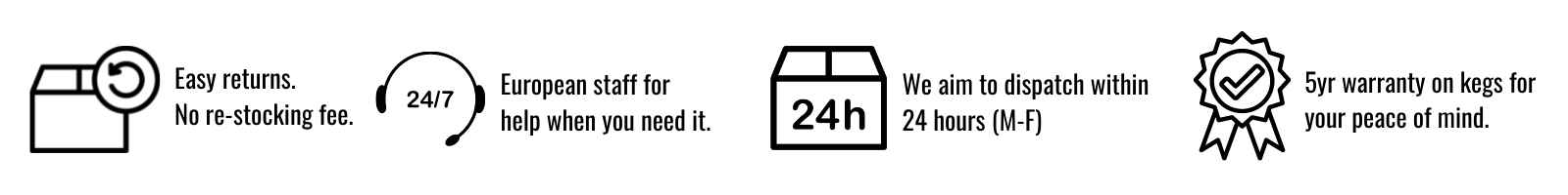 iKegger shipping and handling times