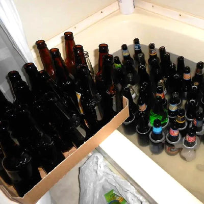cleaning bottles for home brew