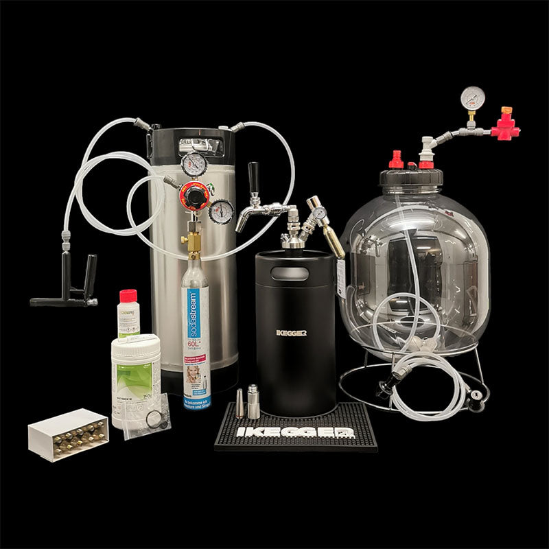 Kegco Homebrew Kegerator Distributeur de fût à trois robinets Noir Kegco Homebrew Kegerator Distributeur de fût à trois robinets Noir