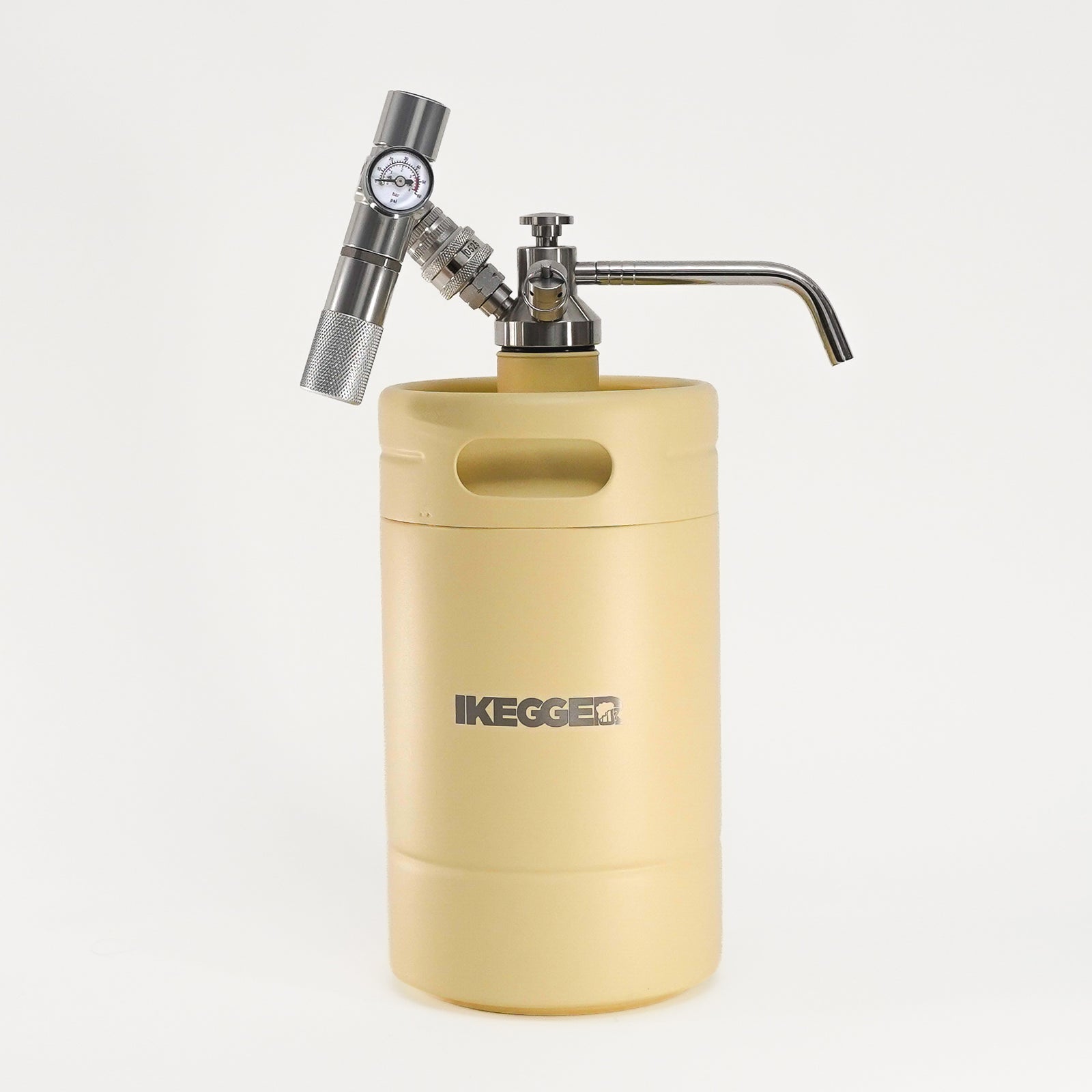 iKegger Insulated Mini Keg - Vanilla Bean - Yellow - 2L, 4L & 5L