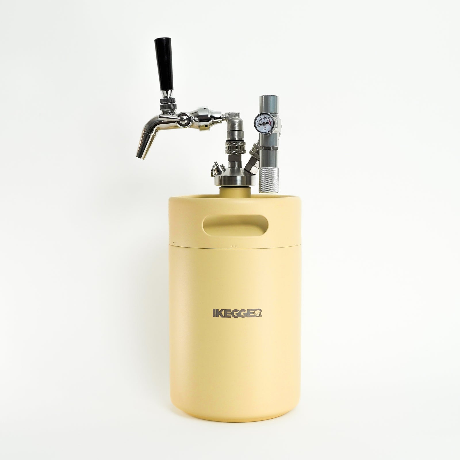 iKegger Insulated Mini Keg - Vanilla Bean - Yellow - 2L, 4L & 5L