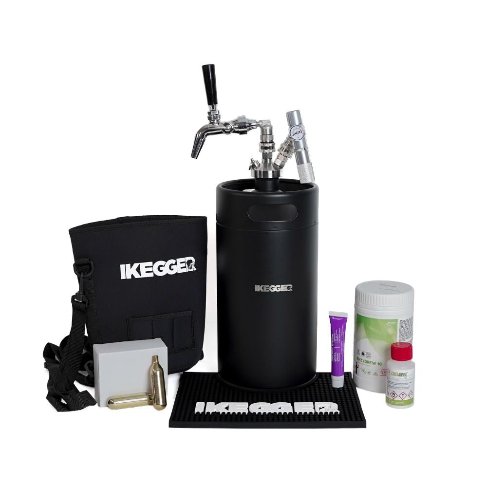 iKegger | Premium Mini Keg Set for Beer with Flow Control Tap &amp; CO2