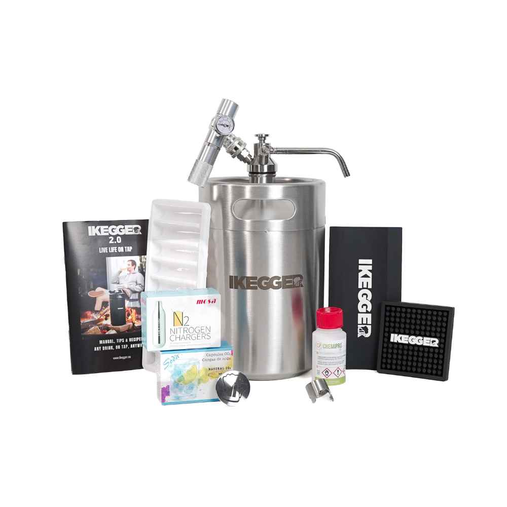 <tc>iKegger</tc> 2.0 | Cocktail- und Nitro-Kaffee | Komplett | inkl. Gas und Zubehör