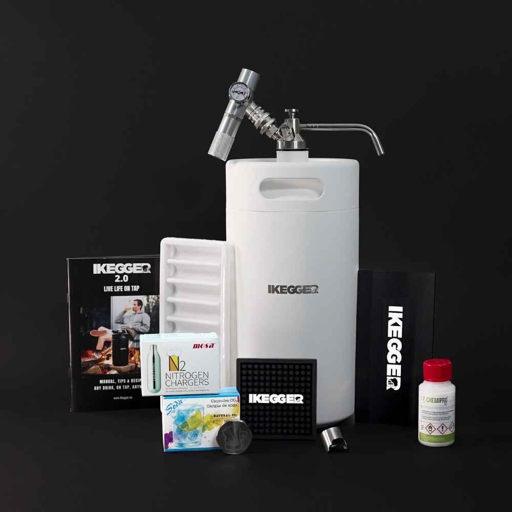 <tc>iKegger</tc> 2.0 | Cocktail- und Nitro-Kaffee | Komplett | inkl. Gas und Zubehör