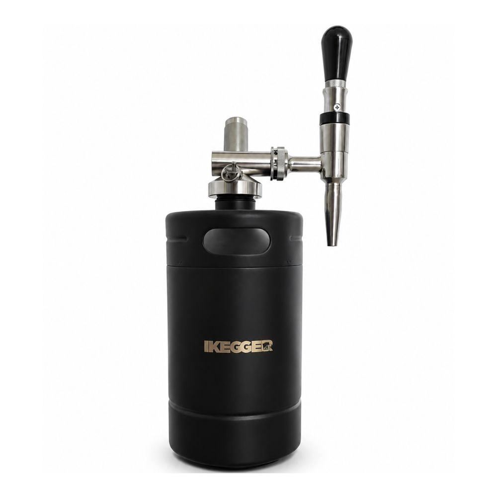 iKegger Nitro Stout & Cocktail Mini Keg Set – 2L Keg with Stainless Steel Nitro Tap