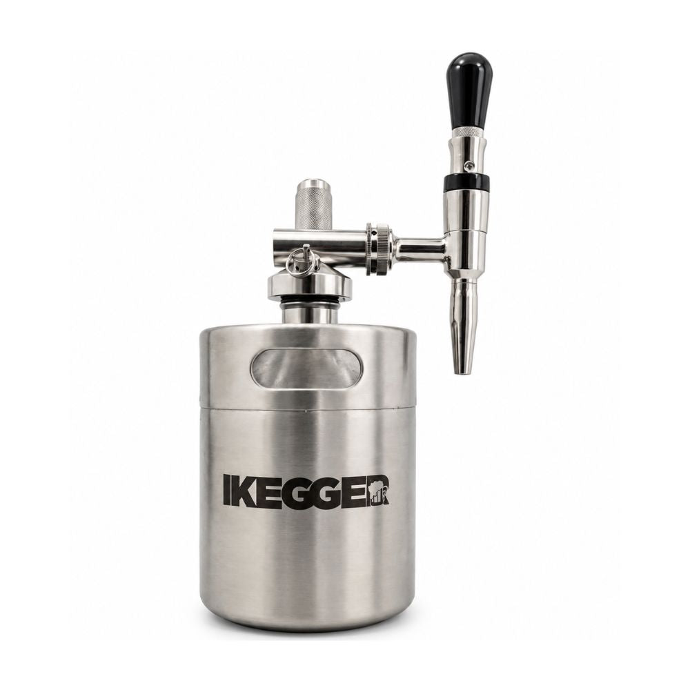 iKegger Nitro Stout &amp; Cocktail Mini Keg Set – 2L Keg with Stainless Steel Nitro Tap