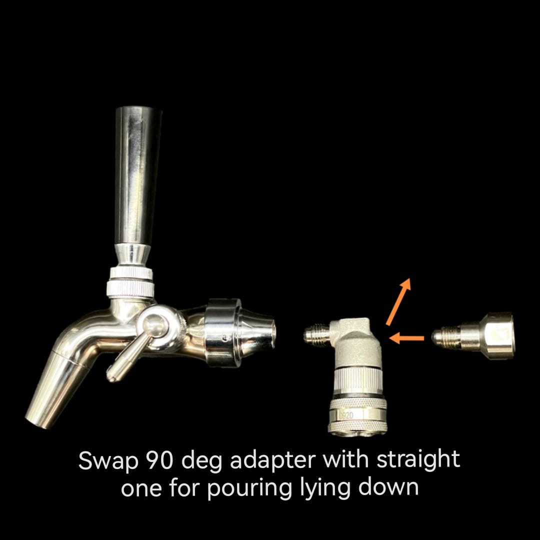 flow control tap straight adapter