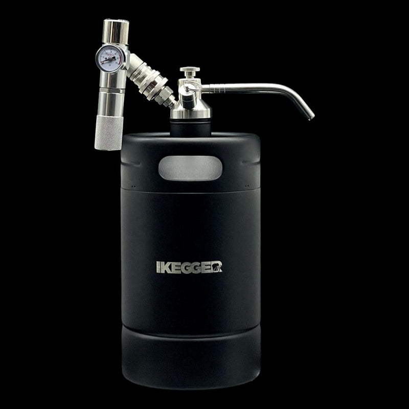 iKegger 2.0 Basic Mini Keg Set negro con grifo y regulador