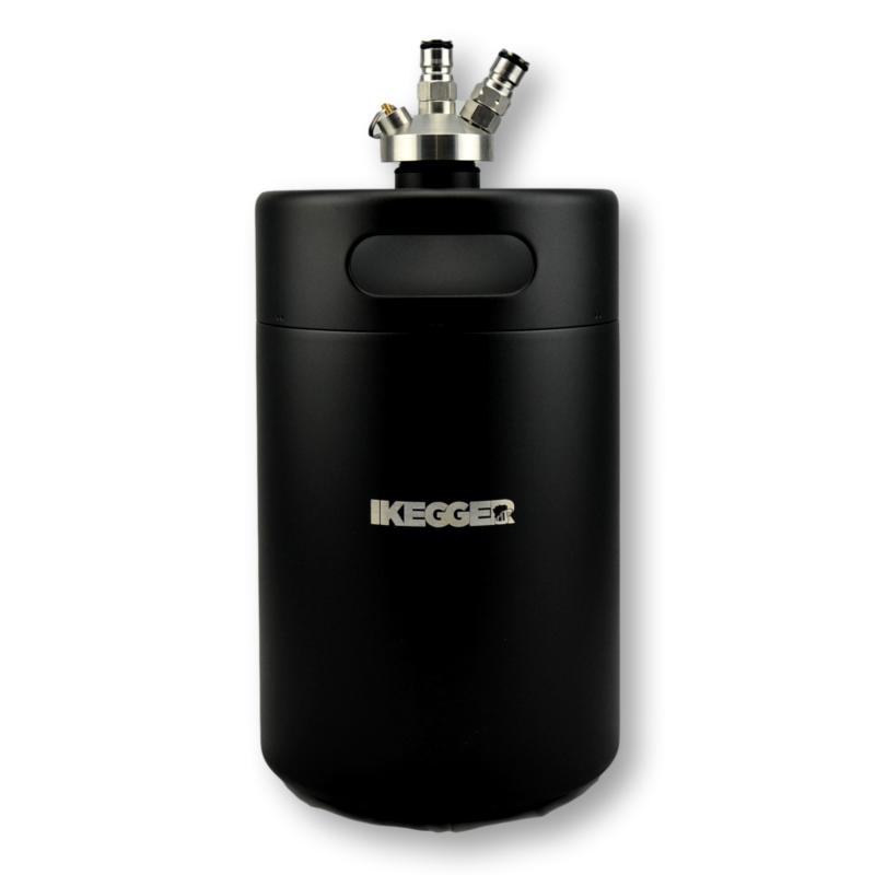 4L black keg with ball lock spear