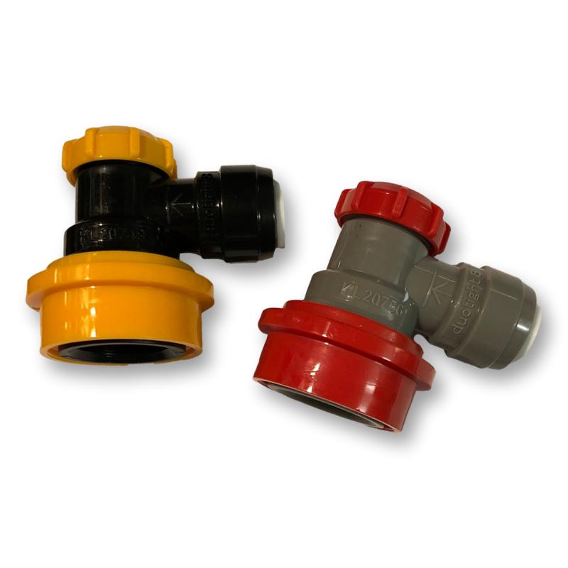 duotight 8mm ball lock disconnect gas and liquid