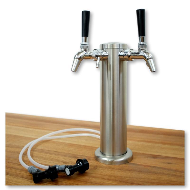 DTP-RO100GP : Le robinet distributeur de bière boule ROYAL avec  compensateur de mousse / âme en acier inoxydable / design doré / poignée en  plastique noir