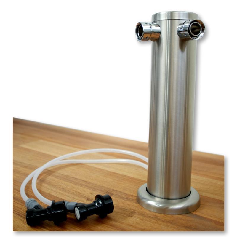 double tap beer font with shank