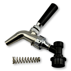 stainless steel tap ikegger with spring plastic