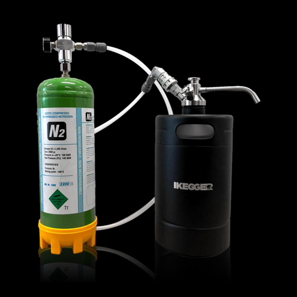 iKegger 2.0-Adapter für 2,2 l CO2- und Stickstoffgasflaschen