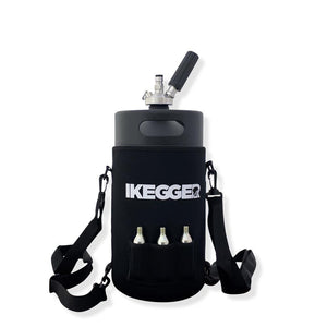 5L black nitro keg with insulated sleeve