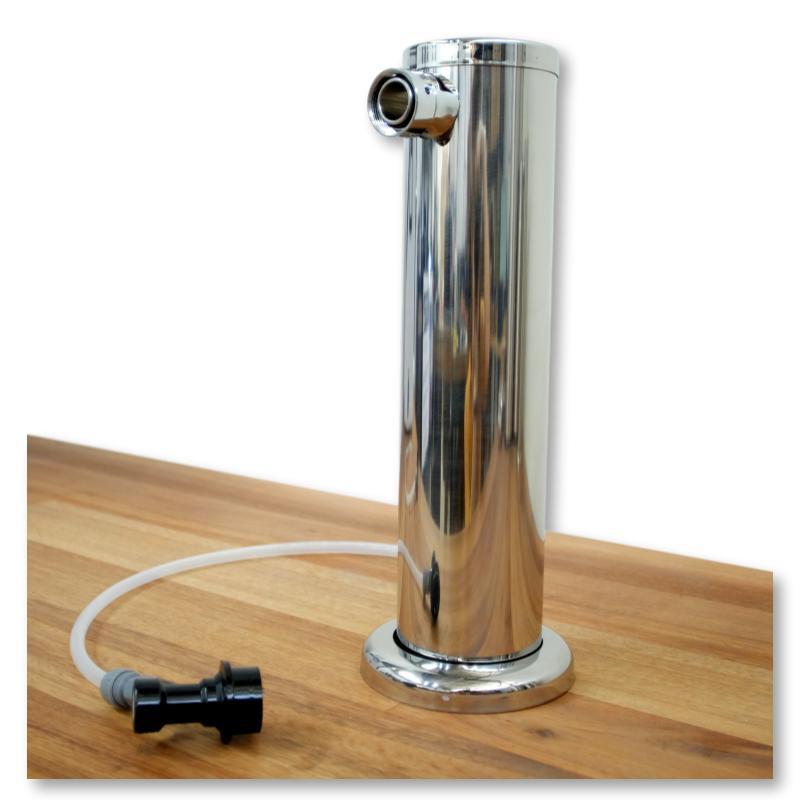 Single tap font with shank and disconnect