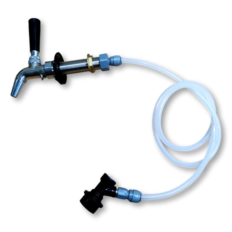 beer tap shank 100mm with disconnect