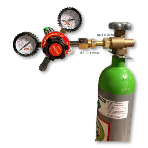 stout gas mix bottle adapter